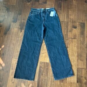 Universal Thread High Rise Wide Leg Jeans NEW‎ 2 Dark Wash Blue